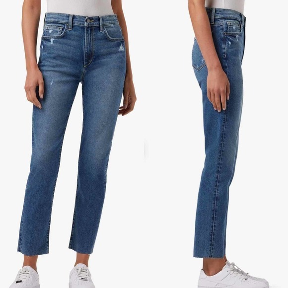 Joe’s Jeans High Rise Straight Ankle Size 25 Blue Denim Jeans - Picture 12 of 12